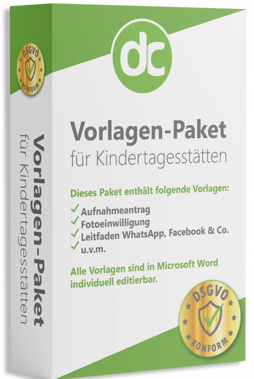 DSGVO Datenschutz-Vorlagen Kindergarten | Digistore24