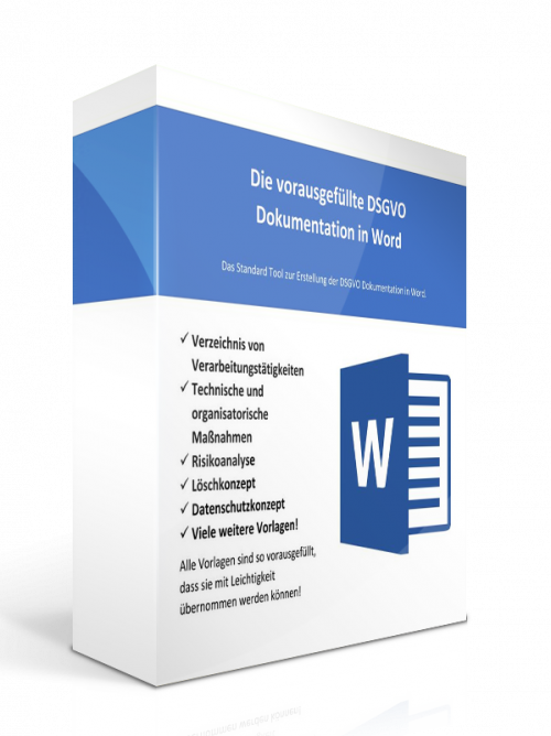 Word-Vorlage für die DSGVO-Dokumentation
