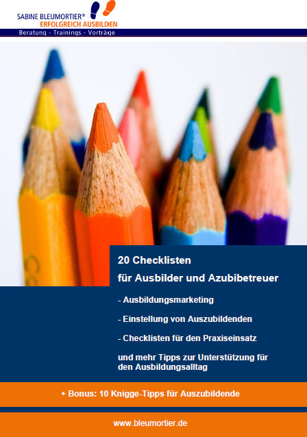 Checklisten Ausbilder Azubibetreuer