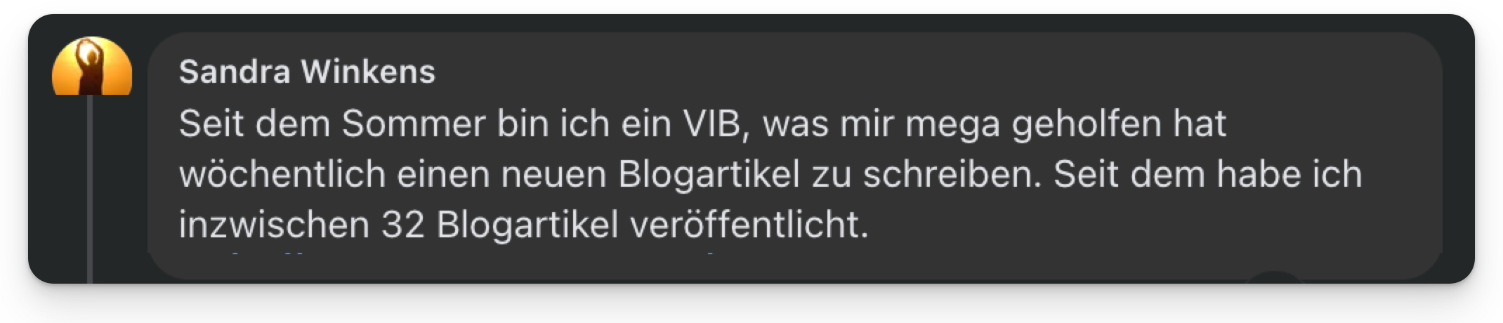Kommentar von Sandra Winkens zu VIB