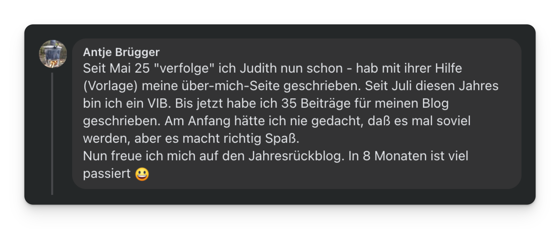 Kommentar von Antje Brügger zu VIB