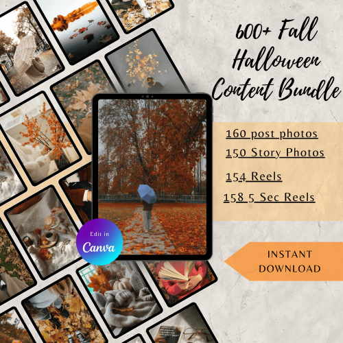 600+ Fall Halloween Content Bundle