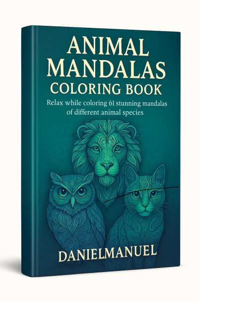 Animal Mandalas Coloring Book