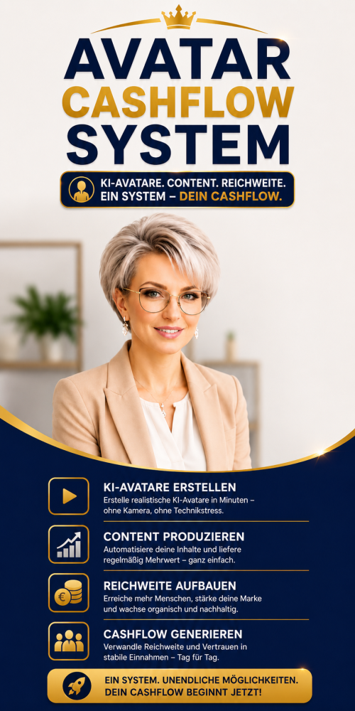 Produktbild des Anbieters: AVATAR CASHFLOW SYSTEM-KI Avatare und Content-Erstellung
