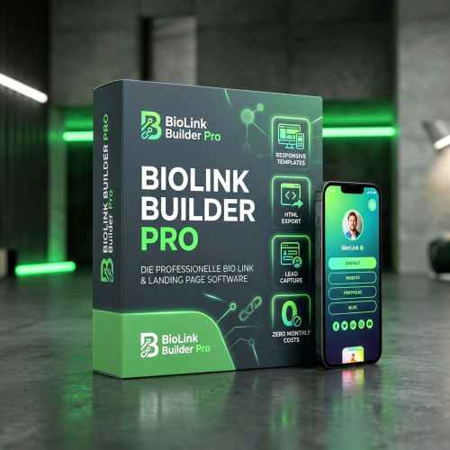 CUPBIO PRO · Professionelle Link-in-Bio-Seite · Ein