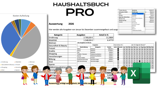 Haushaltsbuch PRO für Excel