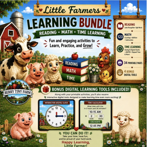 Little Farmers Learning Bundle + Bonus Digital Learning Tool