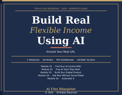The AI Flex Blueprint · 50% Commission · $98.50 Per Sale