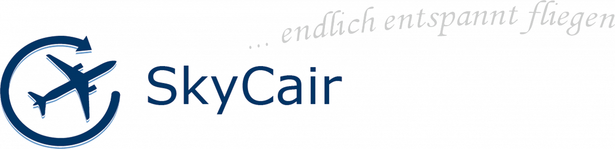 SkyCair Logo, endlich entspannt fliegen