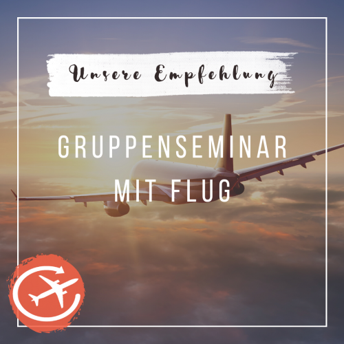 Flugzeug fliegt sanft in den Sonnenuntergang